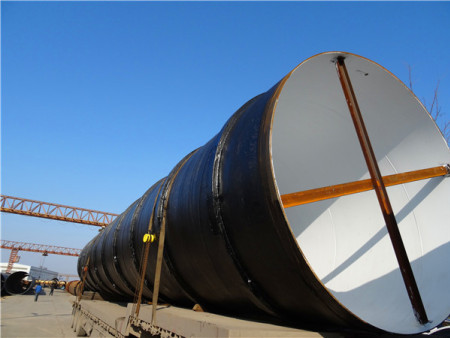 大(dà)口徑加強筋環氧煤瀝青防腐鋼管